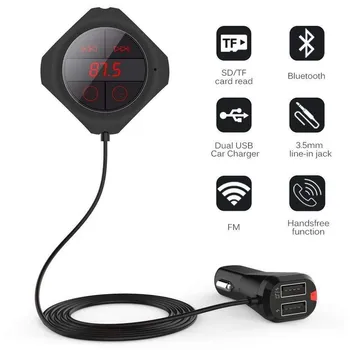 5MM Magnet Car FM Transmitter Bluetooth MP3 Player Dual Car Charger LED Display Stereo Digital PLL Frequency For phone
5MM Magnet Car FM Transmitter Bluetooth MP3 Player Dual Car Charger LED Display Stereo Digital PLL Frequency For phone