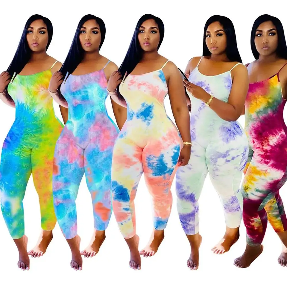 Sexy Tie Dye Jumpsuit Women Bodycon Romper Elegant Backless Slim Long Pant Playsuit Casual Overalls Female Summer Clothing
Sexy Tie Dye Jumpsuit Women Bodycon Romper Elegant Backless Slim Long Pant Playsuit Casual Overalls Female Summer Clothing