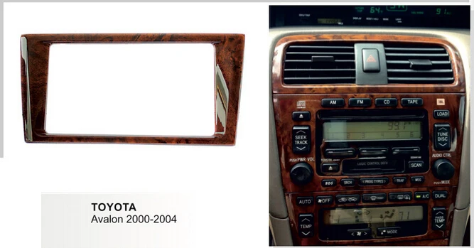 Двойная Din Автомобильная радиоустановка Fascia Для Toyota Avalon 2000-2004 комплект для