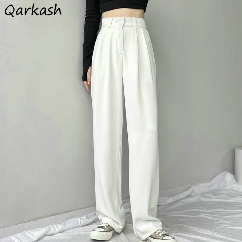 Pants Women Wide Leg Pure Color Simple Elegant Summer Harajuku Streetwear Ladies Loose Soft Stylish All-match Leisure High Waist
Pants Women Wide Leg Pure Color Simple Elegant Summer Harajuku Streetwear Ladies Loose Soft Stylish All-match Leisure High Waist