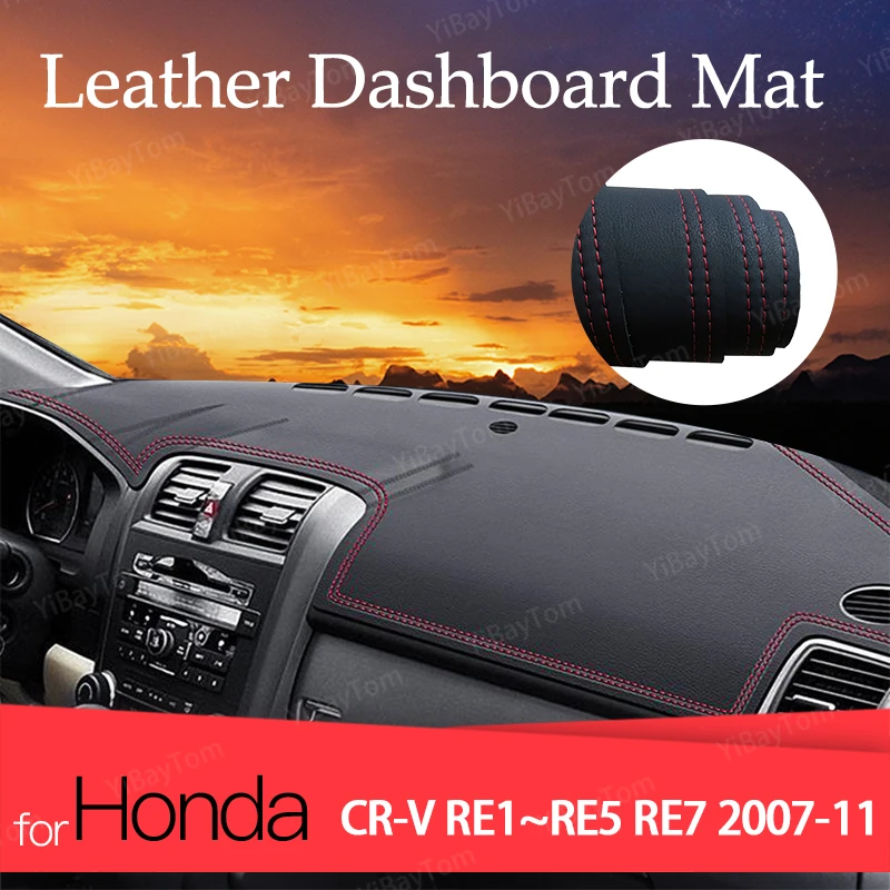 Кожаная крышка приборной панели защитная накладка для Honda CR-V CR V CRV RE1 ~ RE5 RE7 2007-2011 Автомобильные аксессуары коврик для приборной доски приборной
Кожаная крышка приборной панели защитная накладка для Honda CR-V CR V CRV RE1 ~ RE5 RE7 2007-2011 Автомобильные аксессуары коврик для приборной доски приборной