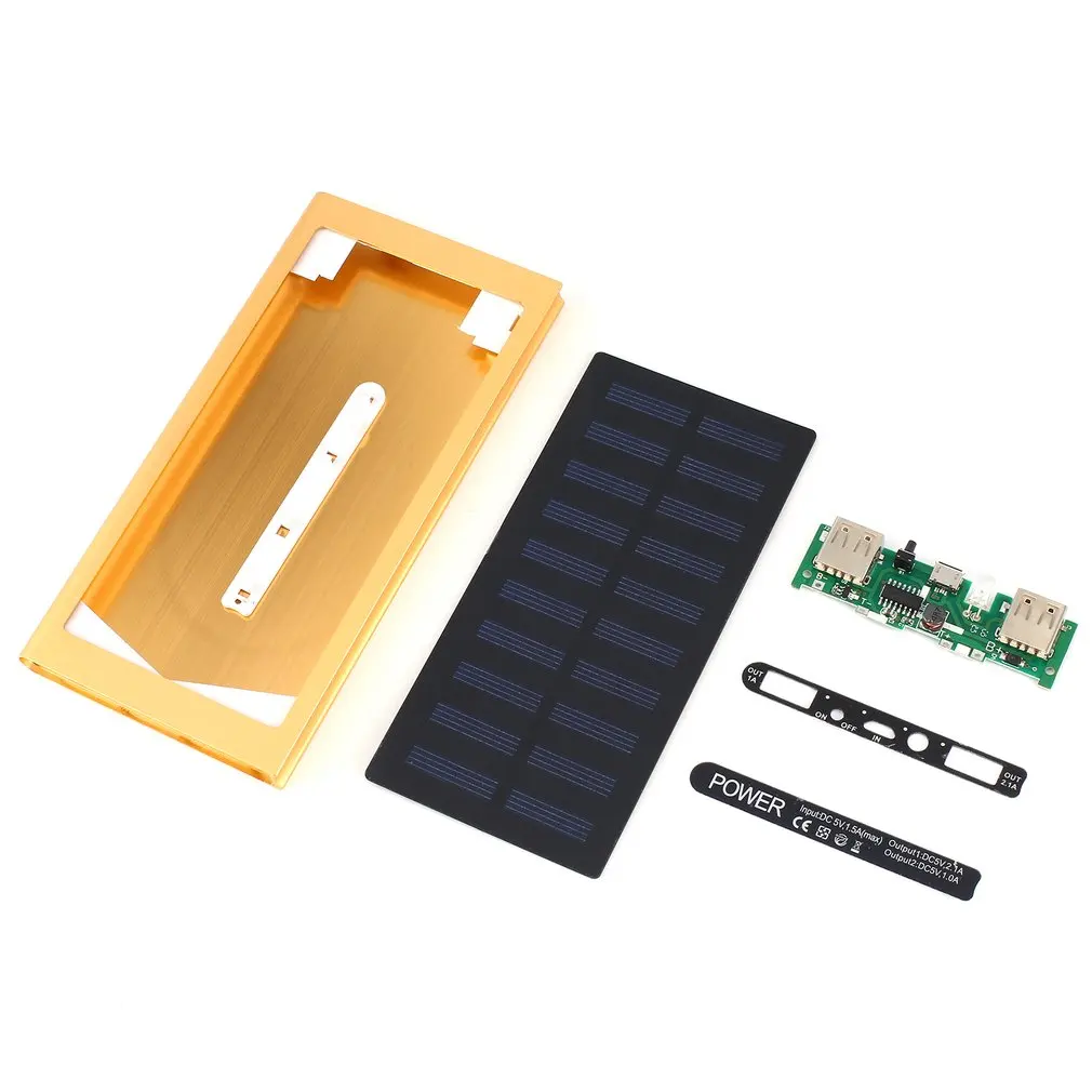 Battery Charger Box Ultra-thin Solar Mobile Power Supply Kit DIY Solar Battery Charger Storage Box Power Bank Case
Battery Charger Box Ultra-thin Solar Mobile Power Supply Kit DIY Solar Battery Charger Storage Box Power Bank Case