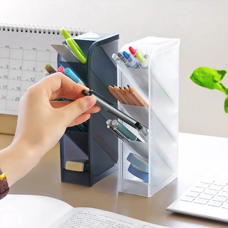 Multi-function Oblique insert sanding 4 Grid Desktop Pen Holder Office School Storage Case Clear Plastic Box Desk Organizer
Multi-function Oblique insert sanding 4 Grid Desktop Pen Holder Office School Storage Case Clear Plastic Box Desk Organizer