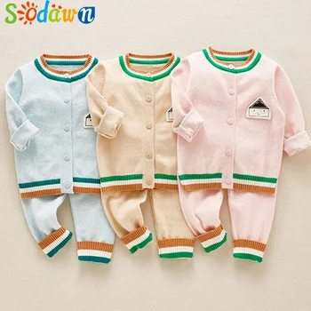 Sodawn Baby Clothes Sets Autumn Winter Cartoon Print Cardigan Infant GirlsKids Warm Suit Jacket+Pants Knits Children Sweaters
Sodawn Baby Clothes Sets Autumn Winter Cartoon Print Cardigan Infant GirlsKids Warm Suit Jacket+Pants Knits Children Sweaters