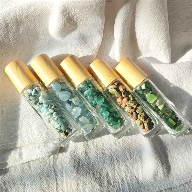 Best Selling Crystal Chips10ml Clear Transparent Glass Essential Oils Gemstone Roller Ball Bottle For Perfume
Best Selling Crystal Chips10ml Clear Transparent Glass Essential Oils Gemstone Roller Ball Bottle For Perfume