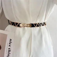 New Metal Fashion European And American Style Triangle Buckle Ladies Elastic Girdle Decoration Down Jacket Coat Dress Waistband
New Metal Fashion European And American Style Triangle Buckle Ladies Elastic Girdle Decoration Down Jacket Coat Dress Waistband