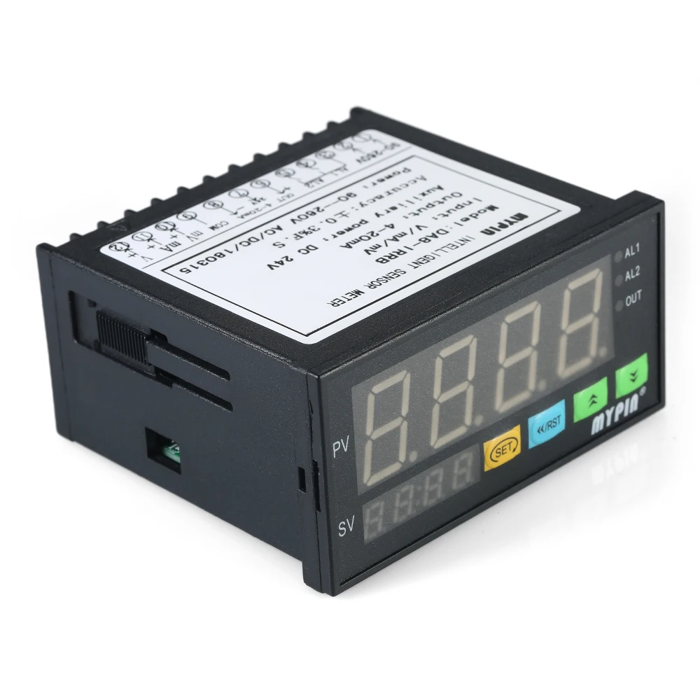 Multi-functional Alarm Sensor Digital LED Display Sensor Meter with 2 Relay Alarm Output and 0~10V/4~20mA/0~75mV Input
Multi-functional Alarm Sensor Digital LED Display Sensor Meter with 2 Relay Alarm Output and 0~10V/4~20mA/0~75mV Input
