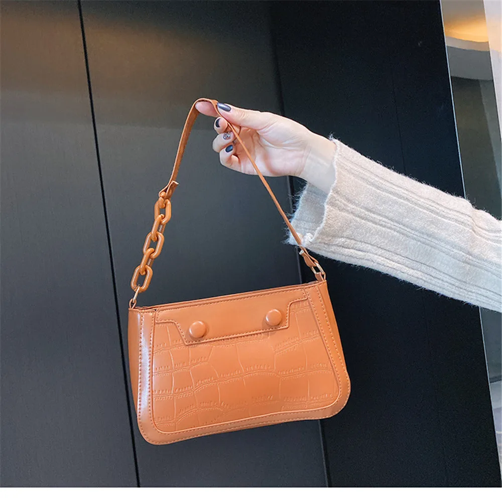 New Handbags Crocodile Pattern Embossed Fashion Personality Shoulder Bag Net Red Retro PU Leather Armpit Bag Messenger Bag
New Handbags Crocodile Pattern Embossed Fashion Personality Shoulder Bag Net Red Retro PU Leather Armpit Bag Messenger Bag