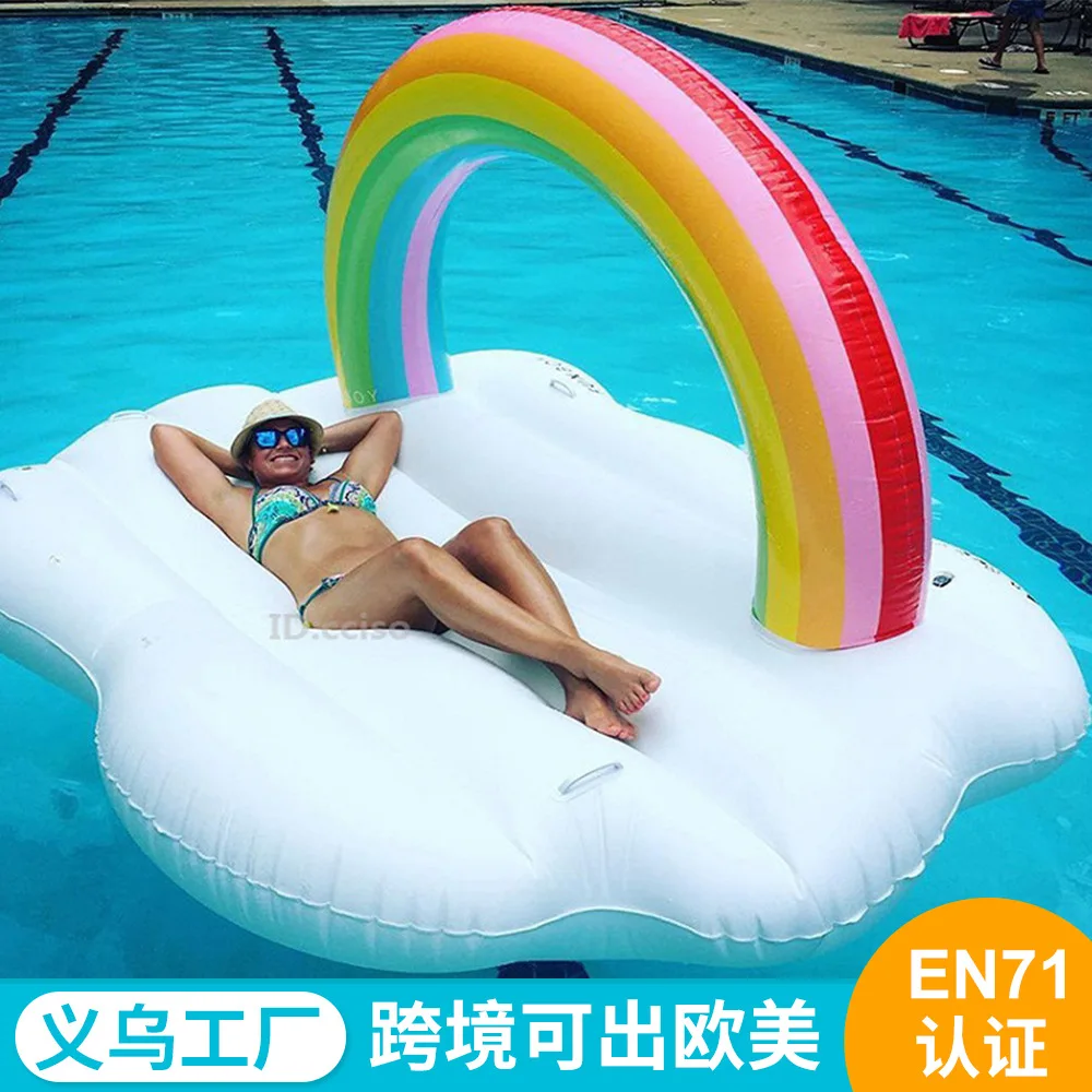 Yiwu Factory Environmentally Friendly PVC Water Floating Bed Adult Swimming Pool Inflatable Rainbow Floating Island fu pai chuan
Yiwu Factory Environmentally Friendly PVC Water Floating Bed Adult Swimming Pool Inflatable Rainbow Floating Island fu pai chuan