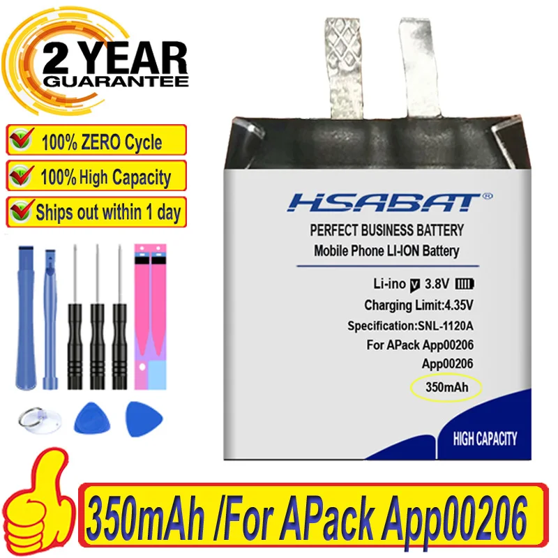 Top Brand 100% New 350mAh APP00206 Battery for Apack 1ICP4/27/30 Batteries + free tools | Мобильные телефоны и аксессуары