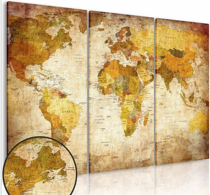3PCS Canvas Print Room Decor Poster Art Pictures World Map Painting Picture Canvas Wall Paint Numbers Garden Decoration Quadro
3PCS Canvas Print Room Decor Poster Art Pictures World Map Painting Picture Canvas Wall Paint Numbers Garden Decoration Quadro
