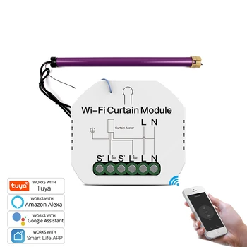 WiFi RF433 Smart Curtain Blinds Module Voice Wireless Remote Control Switch Roller Shutter Motor Tuya Timer for Alexa Google
WiFi RF433 Smart Curtain Blinds Module Voice Wireless Remote Control Switch Roller Shutter Motor Tuya Timer for Alexa Google