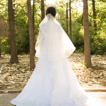 YouLaPan VS09 Bride White Wedding Veil One-tier Fingertip Veils Lace Applique Edge With Comb Hot sale wedding veil with lace
YouLaPan VS09 Bride White Wedding Veil One-tier Fingertip Veils Lace Applique Edge With Comb Hot sale wedding veil with lace