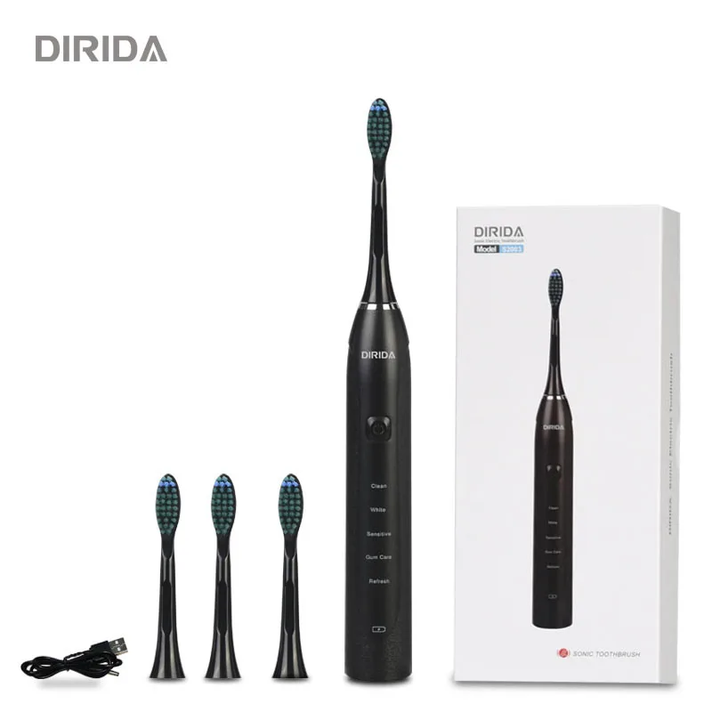 DIRIDA S2003 USB Charge Adult Sonic Electric Toothbrush Anti-fall Waterproof Ultrasonic Deep Clean electric brush
DIRIDA S2003 USB Charge Adult Sonic Electric Toothbrush Anti-fall Waterproof Ultrasonic Deep Clean electric brush