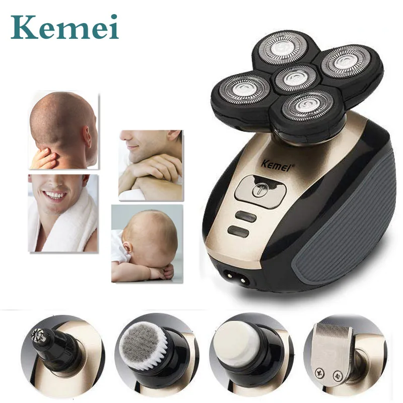 Kemei 5 in 1 Shaving head shaver men razor Electric Shaver Rechargeable facial hair shaver beard trimmer for men 4
Kemei 5 in 1 Shaving head shaver men razor Electric Shaver Rechargeable facial hair shaver beard trimmer for men 4