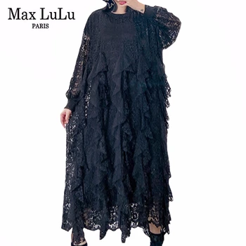 Max LuLu 2020 New Spring Europena Fashion Designer Ladies Loose Dresses Womens Lace Patchwork Dress Female Streetwear Vestidos
Max LuLu 2020 New Spring Europena Fashion Designer Ladies Loose Dresses Womens Lace Patchwork Dress Female Streetwear Vestidos