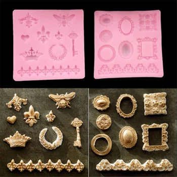 Crown Sunflower Bee Rose flower Peacock lace Silicone cake mould fondant mold for polymer clay molds making tools
Crown Sunflower Bee Rose flower Peacock lace Silicone cake mould fondant mold for polymer clay molds making tools
