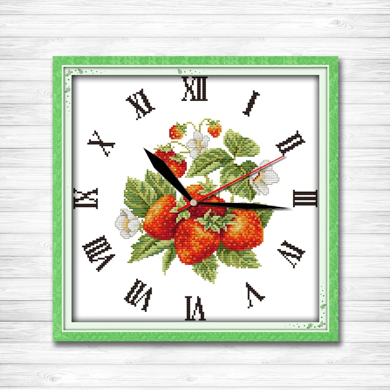 Red strawberries clock decor painting counted print on canvas DMC 14CT 11CT Chinese Cross Stitch Needlework Sets Embroidery kits
Red strawberries clock decor painting counted print on canvas DMC 14CT 11CT Chinese Cross Stitch Needlework Sets Embroidery kits