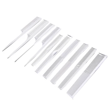 10 Sets of Hairdressing Double-sided Pointed Tail Comb White Plastic Comb Dense And Dense Anti-static Double Tooth Beauty Tools
10 Sets of Hairdressing Double-sided Pointed Tail Comb White Plastic Comb Dense And Dense Anti-static Double Tooth Beauty Tools