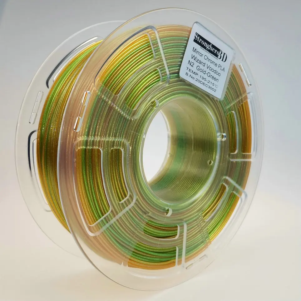 3D Printing Filament Mirror Chrome Angle Change PLA Plastic Wire Rainbow Gradient 1.75MM 1KG
3D Printing Filament Mirror Chrome Angle Change PLA Plastic Wire Rainbow Gradient 1.75MM 1KG