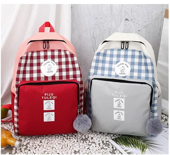 4Pcs Set Women Cute Grid Backpack School Bags Shoulder Bag Rucksack Canvas Multifunction Travel Satchel Fashion New
4Pcs Set Women Cute Grid Backpack School Bags Shoulder Bag Rucksack Canvas Multifunction Travel Satchel Fashion New