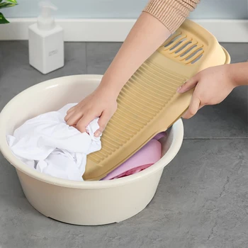 Plastic Washboard Non-Slip Washing Scrubbing Board Lightweight Manual Clothes Washing Tool 44X23cm Smooth surface thick durable
Plastic Washboard Non-Slip Washing Scrubbing Board Lightweight Manual Clothes Washing Tool 44X23cm Smooth surface thick durable