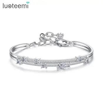 LUOTEEMI New Fashion Layer Statement CZ Bracelets Bangles for Women Wedding Engagement Jewelry Kolye Accessories Christmas Gifts
LUOTEEMI New Fashion Layer Statement CZ Bracelets Bangles for Women Wedding Engagement Jewelry Kolye Accessories Christmas Gifts