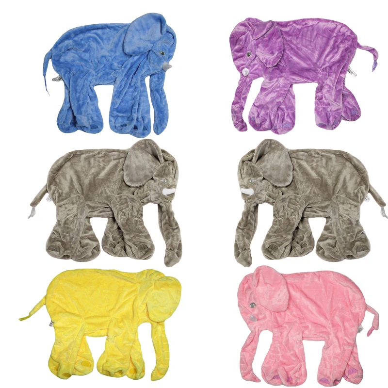 Фото 60cm Elephant Skin Plush Soft Toy Stuffed Baby Kids Anminal Big Size Appease Sleep Pillow Calm Doll Gift For Child | Игрушки и хобби