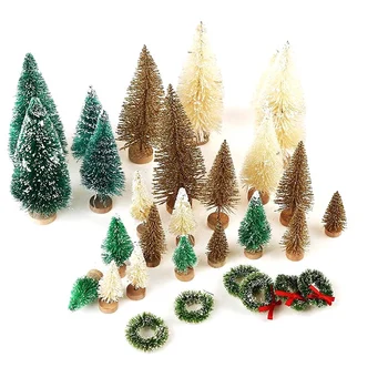 30 Pcs Miniature Frosted Christmas Trees Bottle Brush Mini Trees Plastic Tabletop Trees Ornaments for Christmas Room
30 Pcs Miniature Frosted Christmas Trees Bottle Brush Mini Trees Plastic Tabletop Trees Ornaments for Christmas Room
