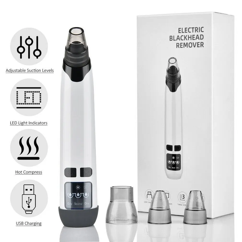 Blackhead Remover Pore Vacuum Facial Cleaner Electric Acne Comedone Extractor Us For Female Women Men
Blackhead Remover Pore Vacuum Facial Cleaner Electric Acne Comedone Extractor Us For Female Women Men