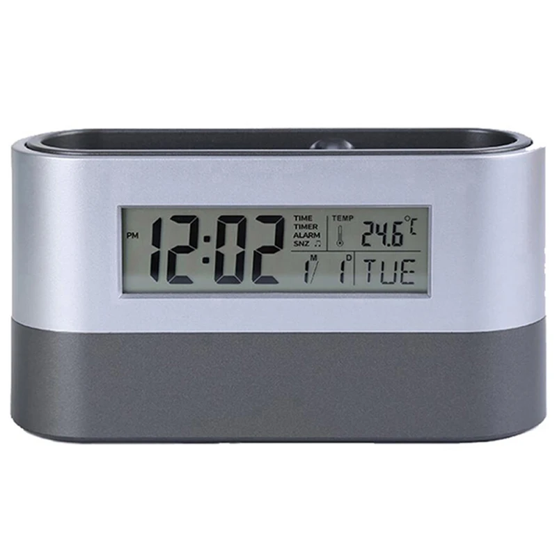 Office Desktop Storage Pen Holder Tools Name Card Container With Digital Alarm Clock Timer Calendar Temperature Thermometer
Office Desktop Storage Pen Holder Tools Name Card Container With Digital Alarm Clock Timer Calendar Temperature Thermometer