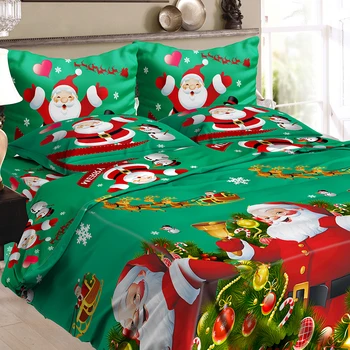 Christmas Bedding Set Polyester 3D Printed Duvet Cover + 2pcs Pillowcases + Bed Sheet Set Christmas Bedroom Decoration King Size 
Christmas Bedding Set Polyester 3D Printed Duvet Cover + 2pcs Pillowcases + Bed Sheet Set Christmas Bedroom Decoration King Size