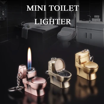 Creative Toilet Shape Metal Butane Lighter Windproof Gas Refillable Adjustable Torch Lighter Survival Flint Lighter Keychain
Creative Toilet Shape Metal Butane Lighter Windproof Gas Refillable Adjustable Torch Lighter Survival Flint Lighter Keychain