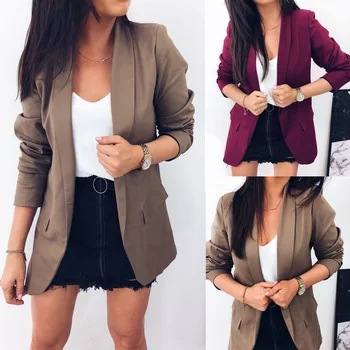 QNPQYX 2020 Long Sleeve Blazer Women Coats Jackets Ladies Casual Solid Color Thin Slim Office Lady Cardigan Outwear Tops FN499
QNPQYX 2020 Long Sleeve Blazer Women Coats Jackets Ladies Casual Solid Color Thin Slim Office Lady Cardigan Outwear Tops FN499