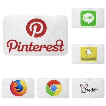 Pinterest Chrome Line Snapchat Firefox Mat Bath Carpet Decorative Anti-Slip Mats Room Car Floor Bar Rugs Door Home Decor Gift
Pinterest Chrome Line Snapchat Firefox Mat Bath Carpet Decorative Anti-Slip Mats Room Car Floor Bar Rugs Door Home Decor Gift