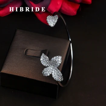 HIBRIDE Luxury High Quality Micro CZ Stone Pave Women Adjustable Bracelets Open Bangles Pulseira Jewelry Bijoux Gifts B-129
HIBRIDE Luxury High Quality Micro CZ Stone Pave Women Adjustable Bracelets Open Bangles Pulseira Jewelry Bijoux Gifts B-129
