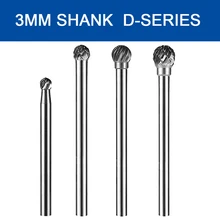 2Pcs 3mm Shank Tungsten Steel Grinder Carbide Rotary File Ball End Milling Cutter Metal Grinding Engraving Single Double Groove
2Pcs 3mm Shank Tungsten Steel Grinder Carbide Rotary File Ball End Milling Cutter Metal Grinding Engraving Single Double Groove