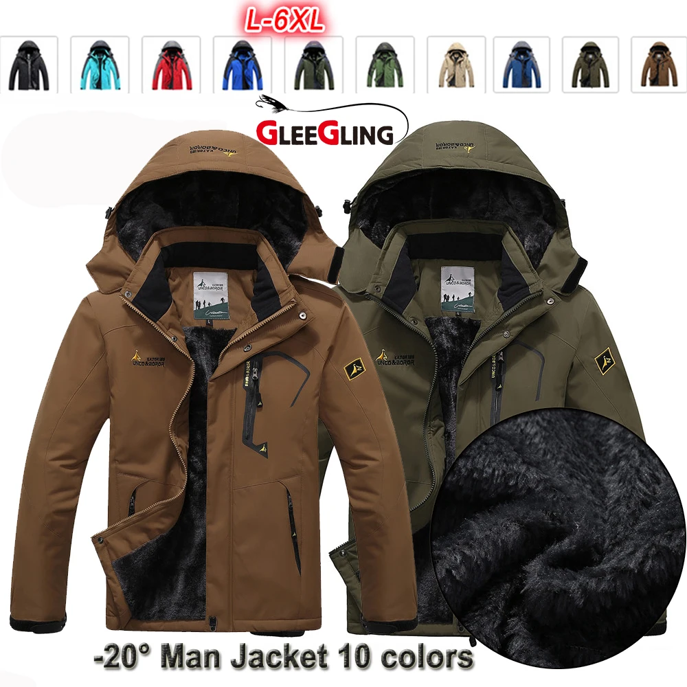 GLEEGLING Fishing Jackets Men Windbreaker Camping Skiing Hunting Overcoat Winter Thermal Fleece Jacket Fishing Jerseys Coats
GLEEGLING Fishing Jackets Men Windbreaker Camping Skiing Hunting Overcoat Winter Thermal Fleece Jacket Fishing Jerseys Coats
