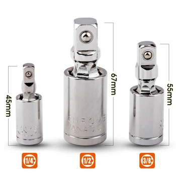 3pcs Universal Joint Ratchet Angle Extension Bar Socket Adapter 1/4\\\\\\\\\\\\\\\", 3/8\\\\\\\\\\\\\\\", 1/2\\\\\\\\\\\\\\\"
3pcs Universal Joint Ratchet Angle Extension Bar Socket Adapter 1/4\\\\\\\\\\\\\\\", 3/8\\\\\\\\\\\\\\\", 1/2\\\\\\\\\\\\\\\"