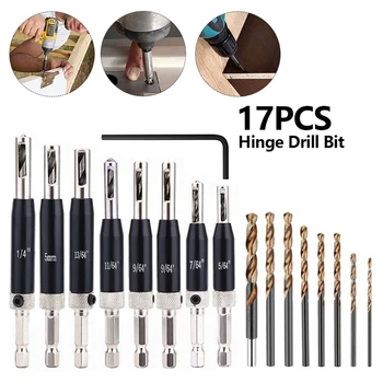 17 PCS Door And Window Hinge Hinge Hole Opener Hex Drill Bit Positioning Set
17 PCS Door And Window Hinge Hinge Hole Opener Hex Drill Bit Positioning Set