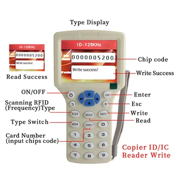 1pcs RFID Copier ID IC fullband frequency Writer copy Programmer Reader M1 13.56MHZ Duplicator +10pcs IC Read-Only key
1pcs RFID Copier ID IC fullband frequency Writer copy Programmer Reader M1 13.56MHZ Duplicator +10pcs IC Read-Only key