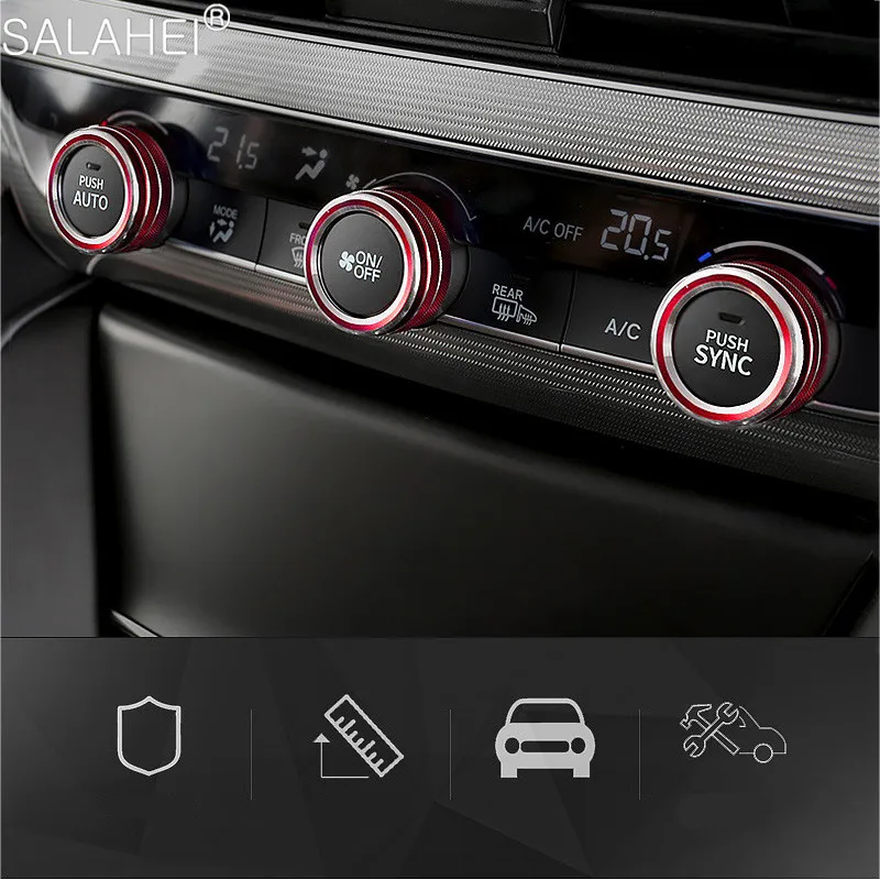 Portable 3 Pcs/set AC Air Conditioning Knob Cover for Honda 10Th Accord 2018 2019 Air Conditioner Button Decoration Ring Cover
Portable 3 Pcs/set AC Air Conditioning Knob Cover for Honda 10Th Accord 2018 2019 Air Conditioner Button Decoration Ring Cover