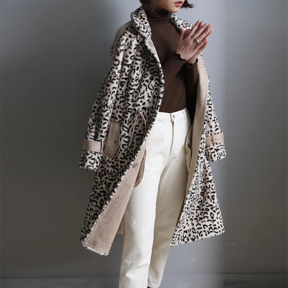 Real Mink Fur Long Coat Jacket Women Leopard Print 2019 Winter Warm 100% Natural Fur Ladies Overcoat Outerwear Female Plus Size
Real Mink Fur Long Coat Jacket Women Leopard Print 2019 Winter Warm 100% Natural Fur Ladies Overcoat Outerwear Female Plus Size