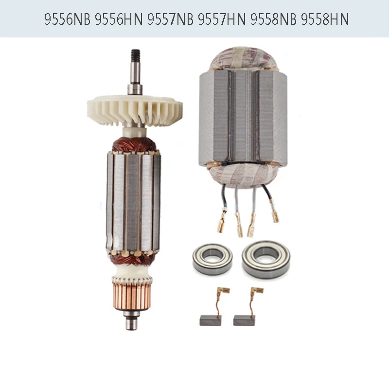 AC220-240V ротор якоря для MAKITA 518870-8 510107-9 515613-9 9558NB 9556NB 9556HN 9558HN 9557NB 9557HN 9556HNG 9558NBR |