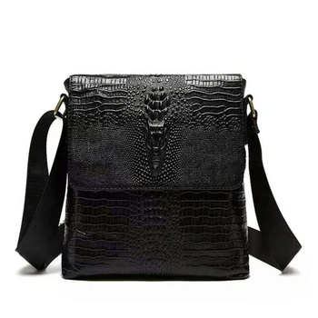 Men's Flip Shoulder Bag Business Genuine Cowhide Leather Crocodile Pattern Men's Bag Vertical Crossbody Bag fashion handbag
Men's Flip Shoulder Bag Business Genuine Cowhide Leather Crocodile Pattern Men's Bag Vertical Crossbody Bag fashion handbag