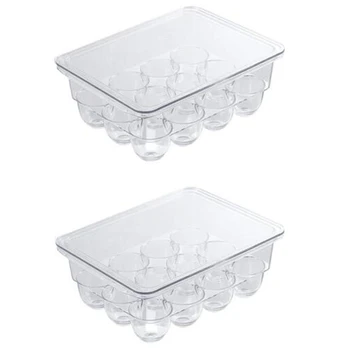 Stackable Egg Holder Organizers for Refrigerator, Freezer, Kitchen Plastic 12 Eggs Storage Trays with Lids,Clear Container(2Pack
Stackable Egg Holder Organizers for Refrigerator, Freezer, Kitchen Plastic 12 Eggs Storage Trays with Lids,Clear Container(2Pack