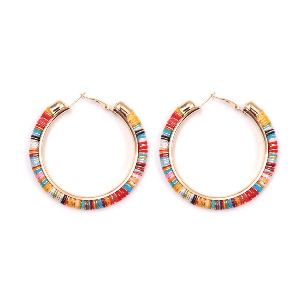 Winter Large Cotton Hoop Earrings For Women Big Round Circle Earrings Pendientes Mujer Jewelry
Winter Large Cotton Hoop Earrings For Women Big Round Circle Earrings Pendientes Mujer Jewelry