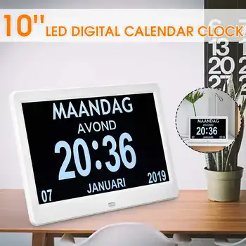 10 inch LED Digital Day Clock LED Calendar Day/Week/Month/Year Electronic Alarm Clock for Impaired Vision People Home Decor
10 inch LED Digital Day Clock LED Calendar Day/Week/Month/Year Electronic Alarm Clock for Impaired Vision People Home Decor