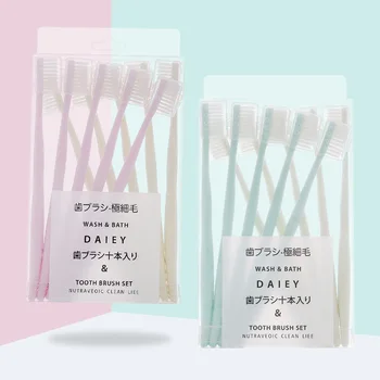 10 pcs/set Small Head Soft Bristle Toothbrush Multi-Color Tooth Brush Portable Travel Eco-friendly Brush Tooth Care Oral Hygiene 
10 pcs/set Small Head Soft Bristle Toothbrush Multi-Color Tooth Brush Portable Travel Eco-friendly Brush Tooth Care Oral Hygiene