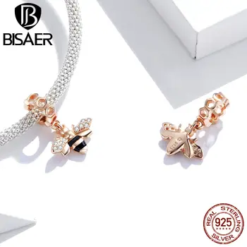BISAER Little Bee Beads 925 Sterling Silver Silicone Insect Charms Fit Bracelet Necklace DIY Jewelry Accessories Gift GAC370
BISAER Little Bee Beads 925 Sterling Silver Silicone Insect Charms Fit Bracelet Necklace DIY Jewelry Accessories Gift GAC370